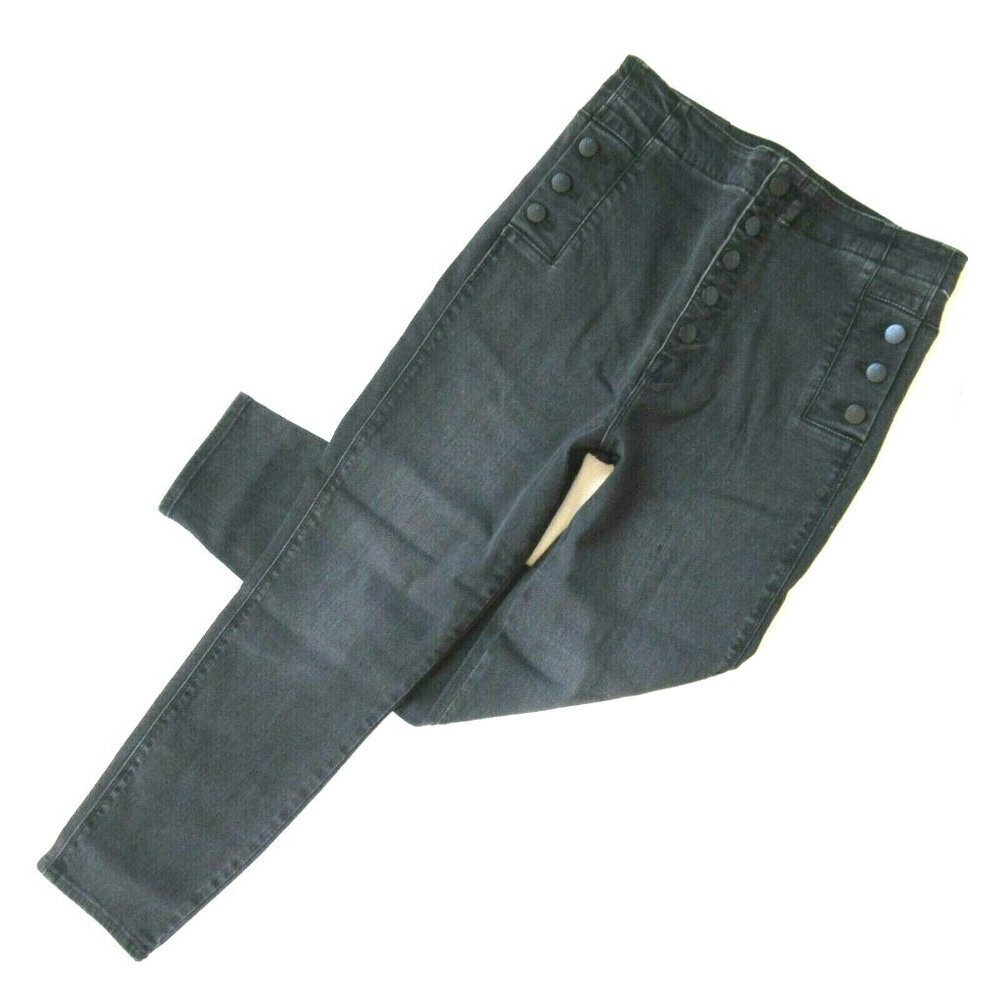 NWT J Brand Natasha in Vane Gray Sky High Crop Skinny Buttonfly Stretch Jeans 30